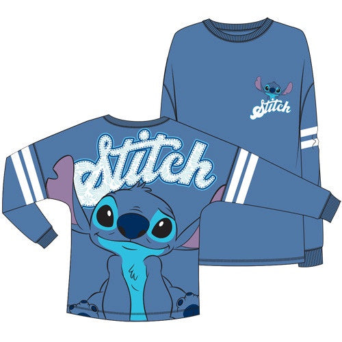 Disney Best  Stitch  Adult Blue Shadow Jersey