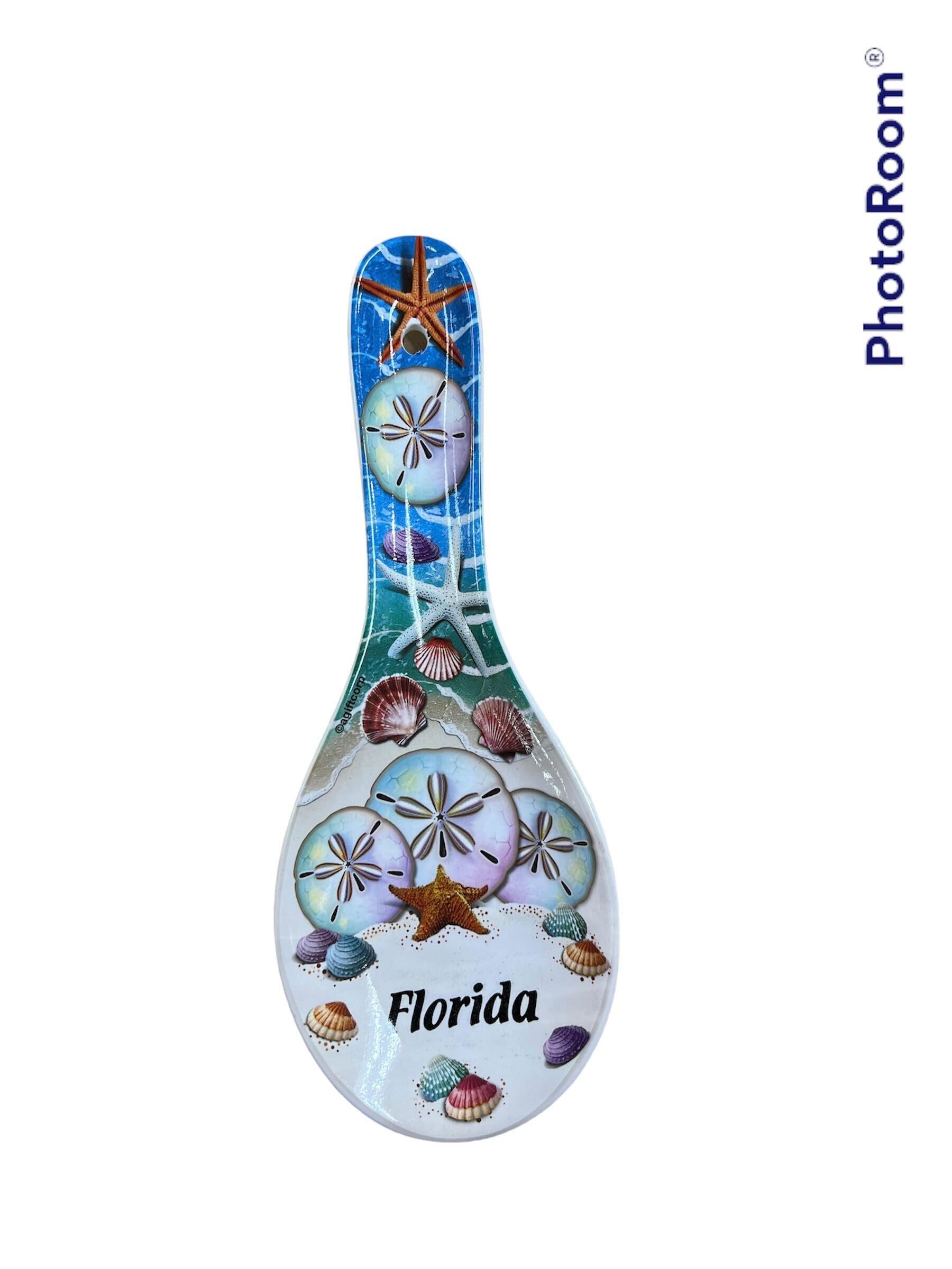 Sand Dollar 8.5" Ceramic Spoonrest