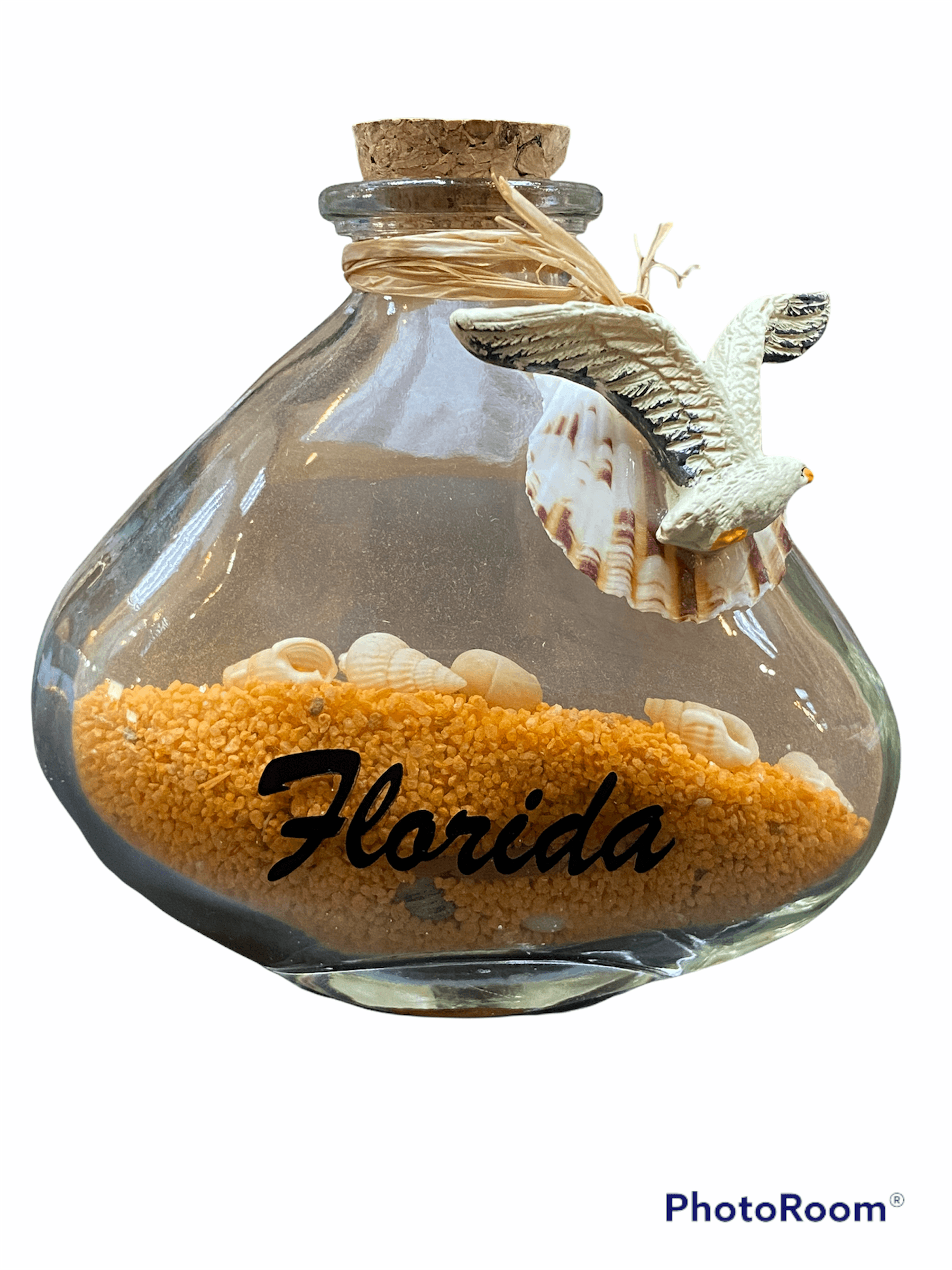 Sand Jar With Bird