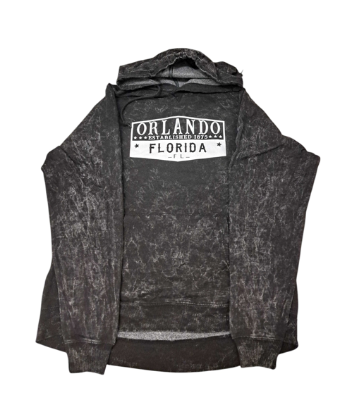 Unisex Orlando FL Reglan Hoodie Mineral Wash Shadow