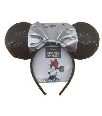 Minnie Headband Ear w/Sliver Bow