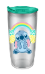 Lilo and Stitch Pineapple Rainbow  20oz Double Wall Travel Tumbler w/ Slide Close Lid