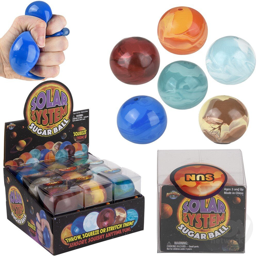 Squeezy Solar System Sugar Ball 2.5'' Assrt - 1pc