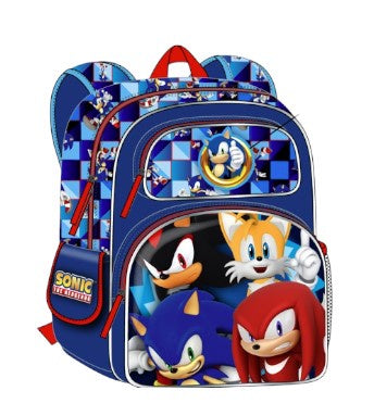 Sonic 3D 12'' Backpack w/Emb Details Print Front/Back