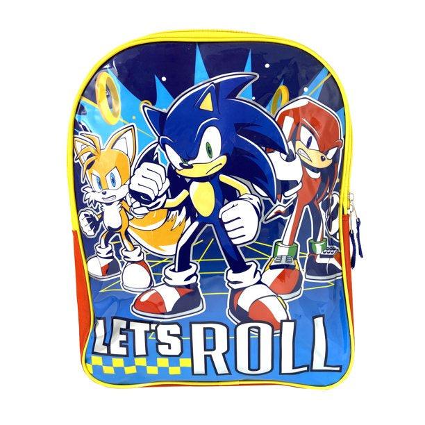 Sonic The Hedgehog Let Roll Backpack 15"