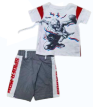 2-Piece Spiderman Tee Shirt and Short Set for Toddlers