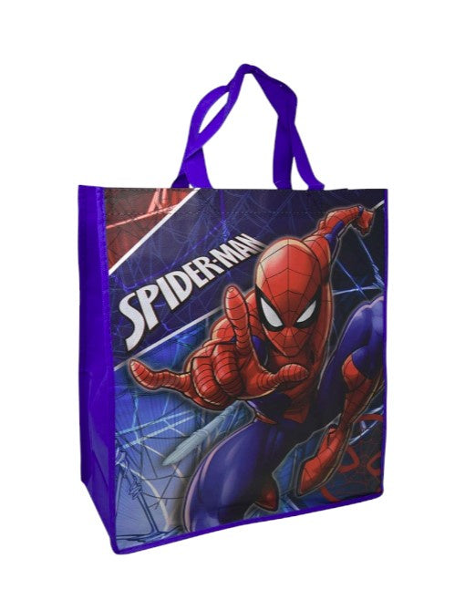 Spiderman Blue Large Non Woven Tote Bag