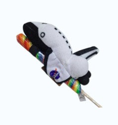 7'' Space Lollyplush Shuttle w/ 14'' Rainbow Lollipop