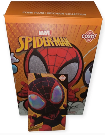 Spiderman Cosbi Collection Plush Keychain Blind Box 1Pc