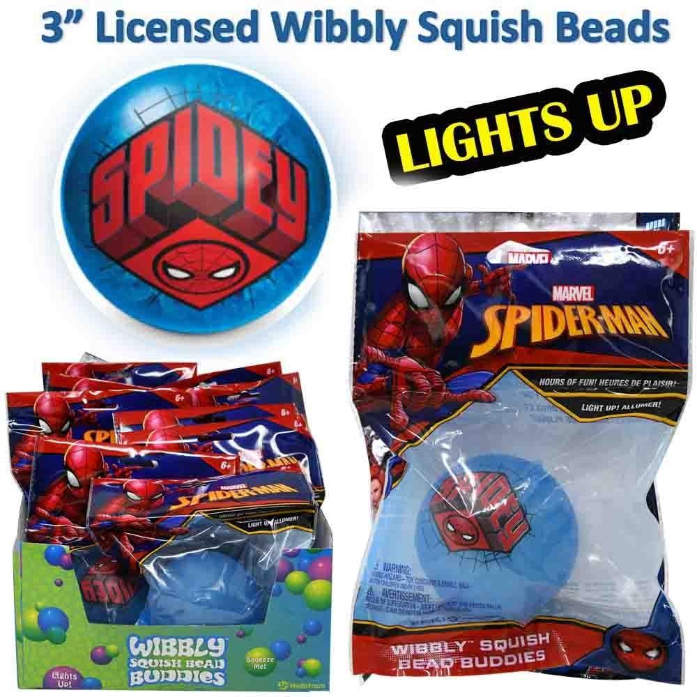 Spiderman 3 Wibbly Squish Beads with LED in PDQ