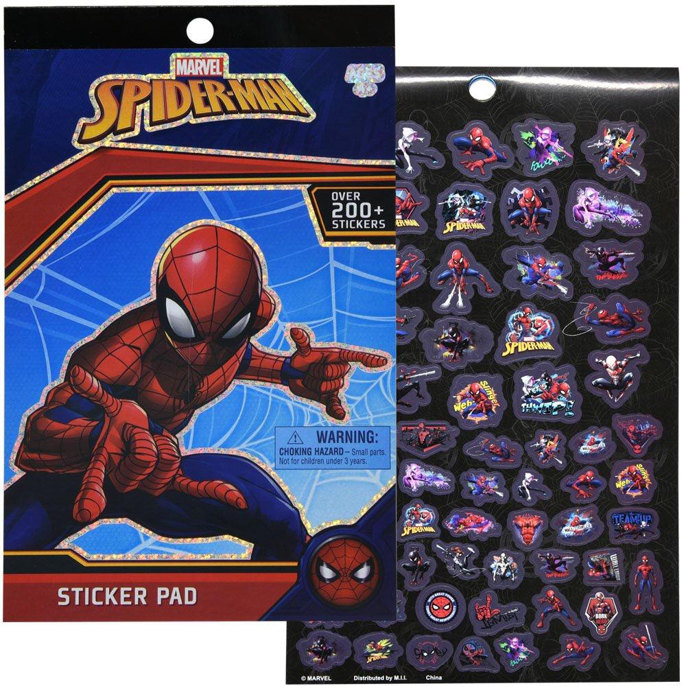 Spiderman 4 Sheet Foil Cover Sticker Pad, 200+ Stickers