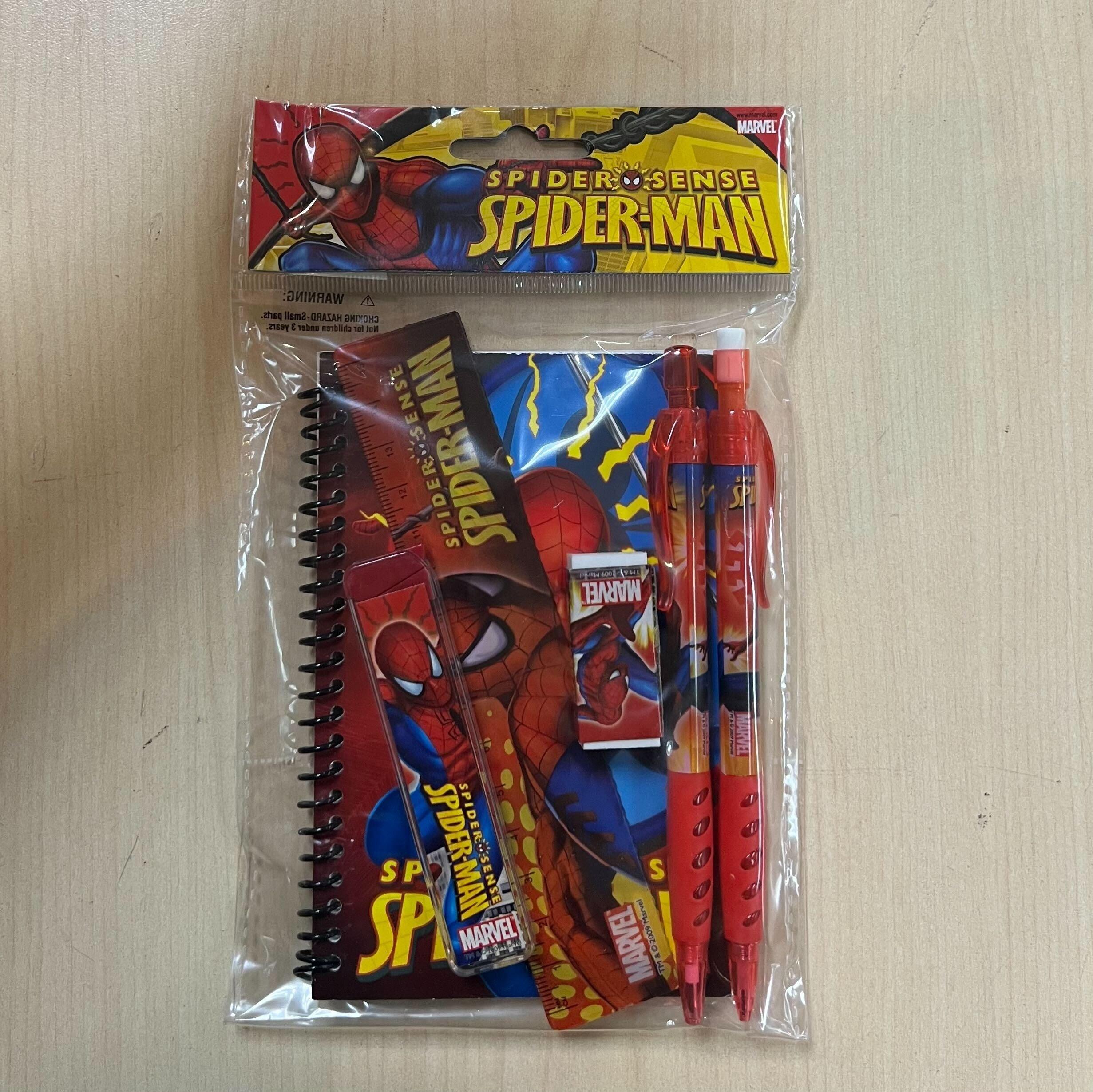 Spiderman Stationery 8 Piece Set Red