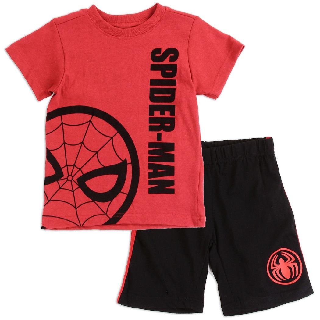 Spiderman Toddler 2 Piece T- Shirt and Shorts Set for Boys