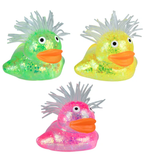 Curiosities Big Sparklee Duck Squishy  Assrt - 1pc