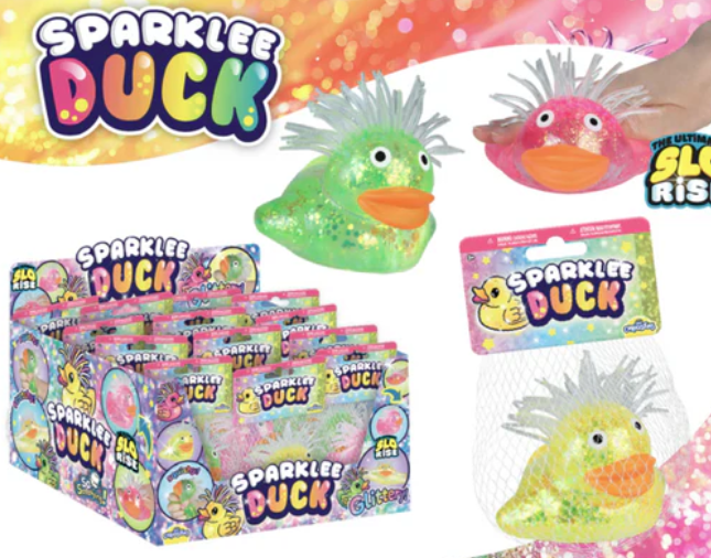 Curiosities Big Sparklee Duck Squishy  Assrt - 1pc