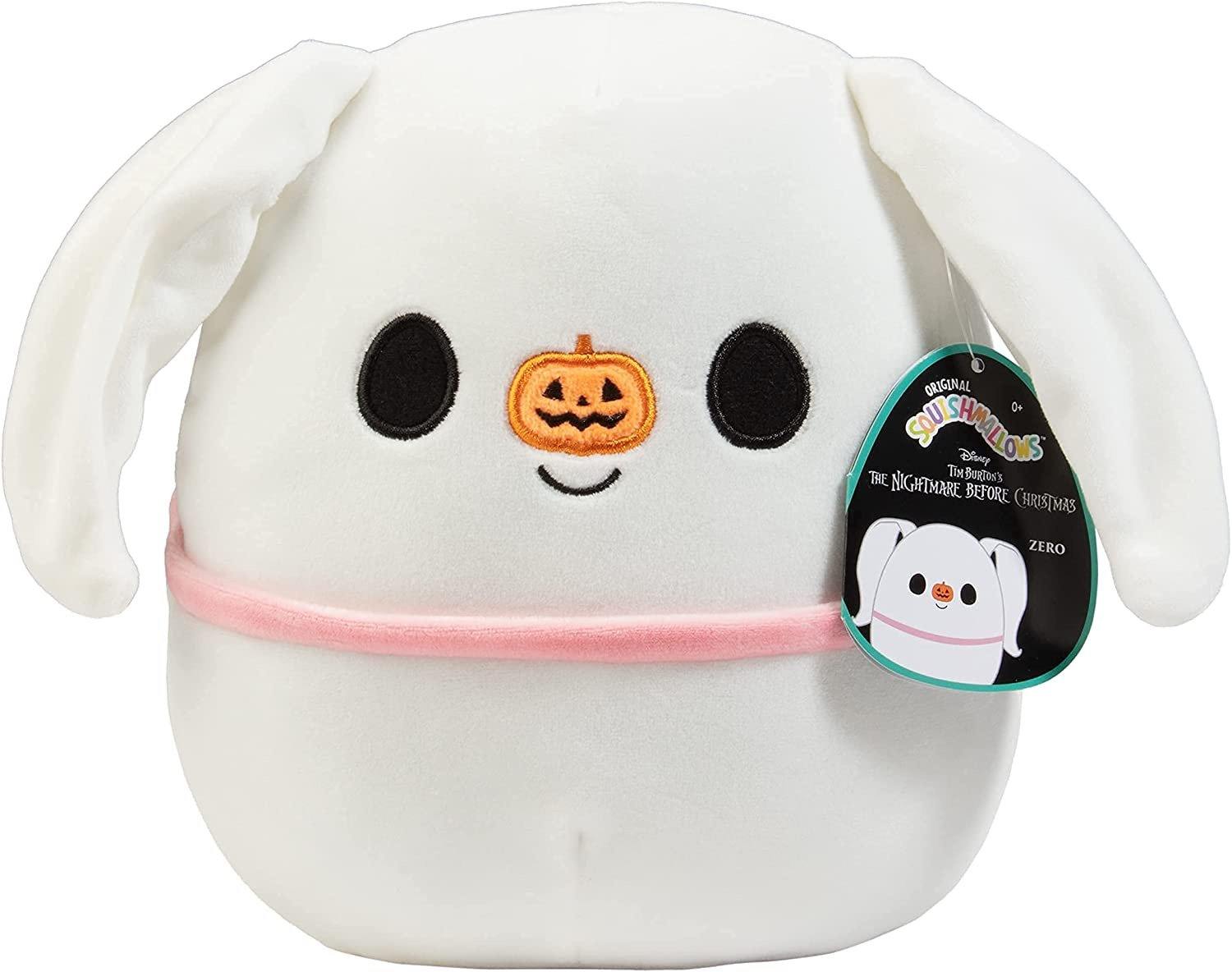 Squishmallow Nightmare Before Christmas Zero Dog- Official Kellytoy Halloween Holiday Plush Cute and Soft Stuffed Animal Toy - Great Gift for Kids Available in 8" and 12"