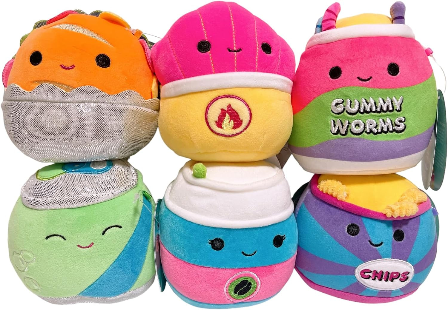 8" Neon Junk Food Squishmallows