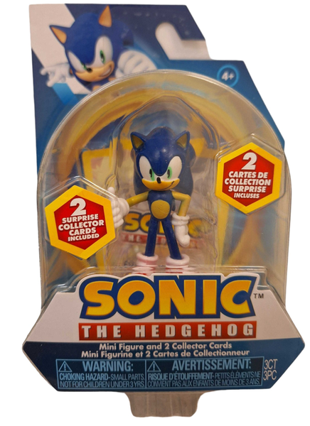 Sonic the Hedgehogのフィギュアコレクショコレクションカード付き Sonic Mini Figure +2 Collector Cards