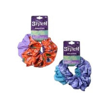 STITCH 2PK SCRUNCHY FABRIC HAIR  ELASTIC