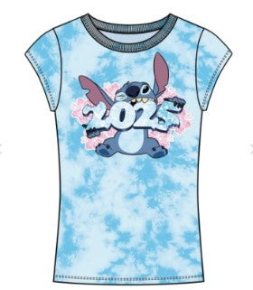 Disney 2025 Stitch Blueberry Cream Baby Tee