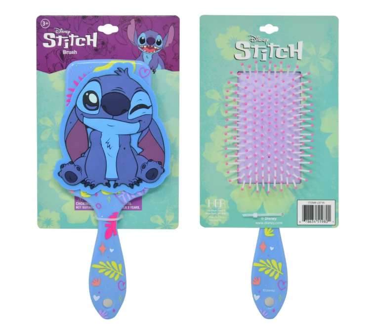 Stitch Wink Shaped Rubber Brush with Hangtag