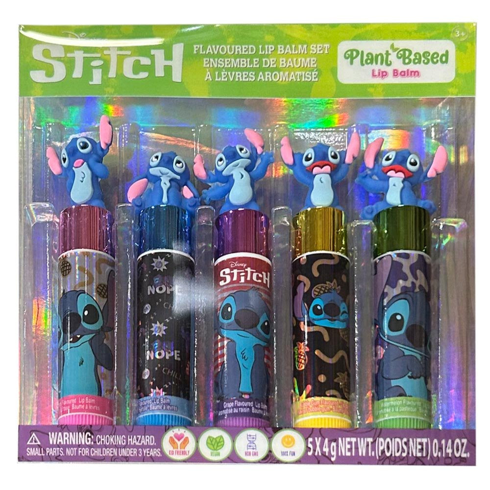Stitch 5pk Lip Balm with Molded Toppers in Box
