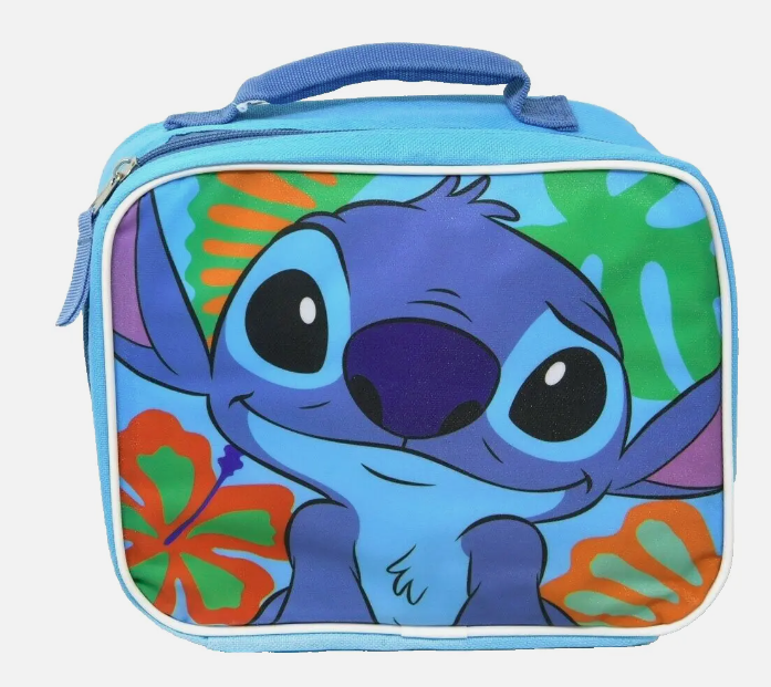 Stitch Blue Floral Rectangle Lunch bag