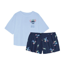 Junior Disney Stitch N Scrump Pocket Tee Short Set