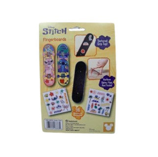Stitch & Angel 3pk Fingerboards with accessories on card
