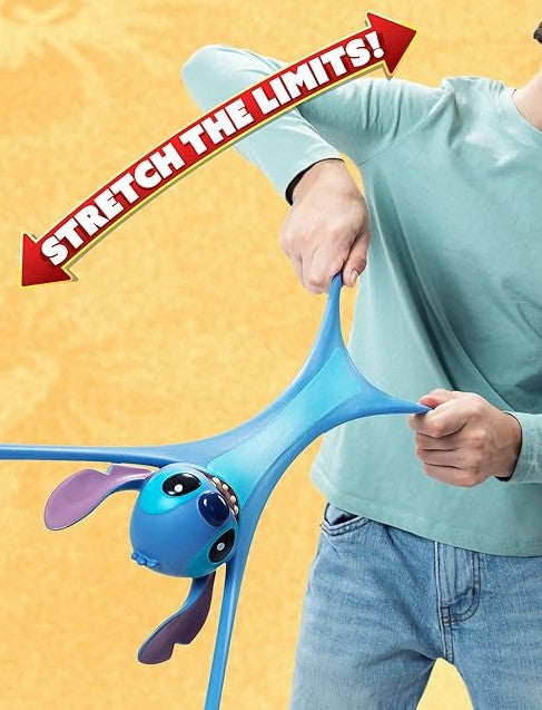 Stitch Mini Stretch Armstrong in clamshell with try me arms