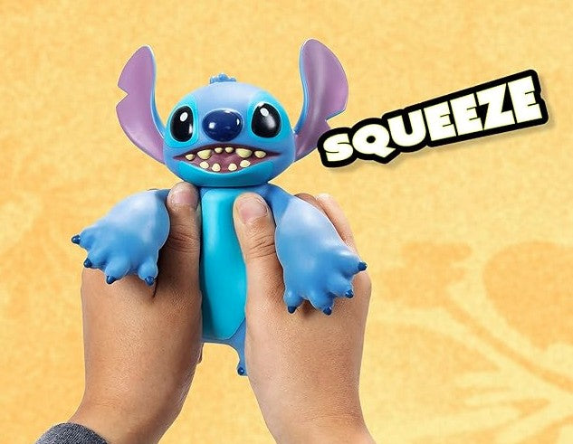 Stitch Mini Stretch Armstrong in clamshell with try me arms