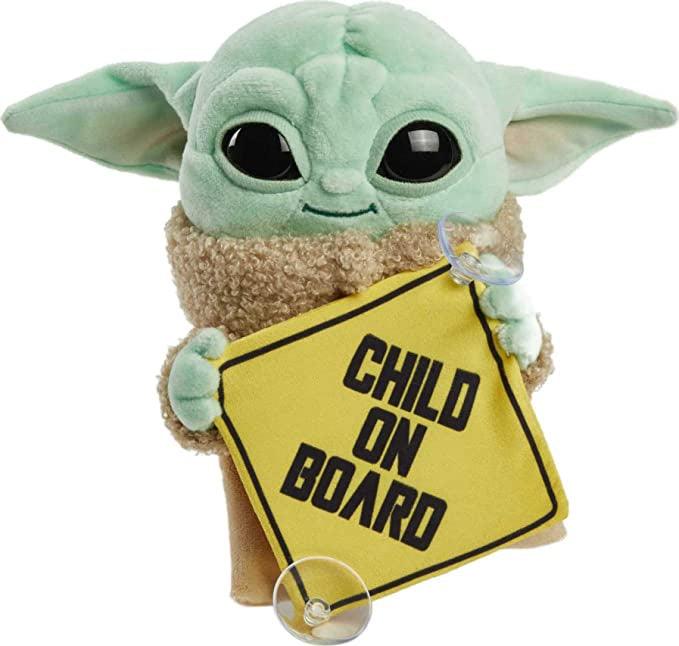 Star Wars Child on Board Baby Yoda Plush Hanging Sign