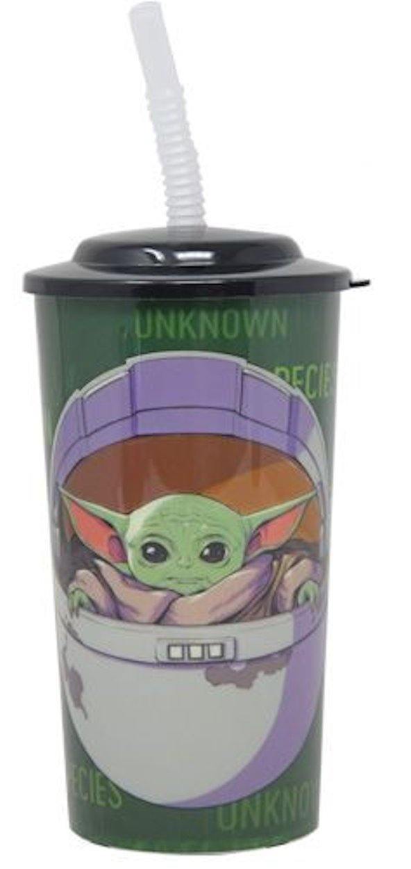 Star Wars the Child Baby Yoda Sports Tumbler with Lid & Straw