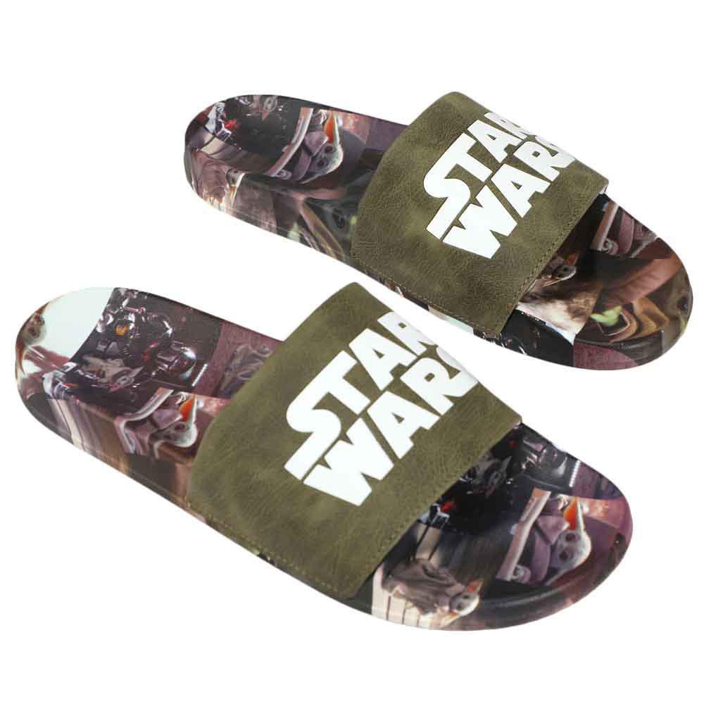 Star Wars The Mandalorian Grogu Athletic Slide Sandals