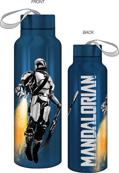 Star Wars The Mandalorian Water Bottle W/Strap