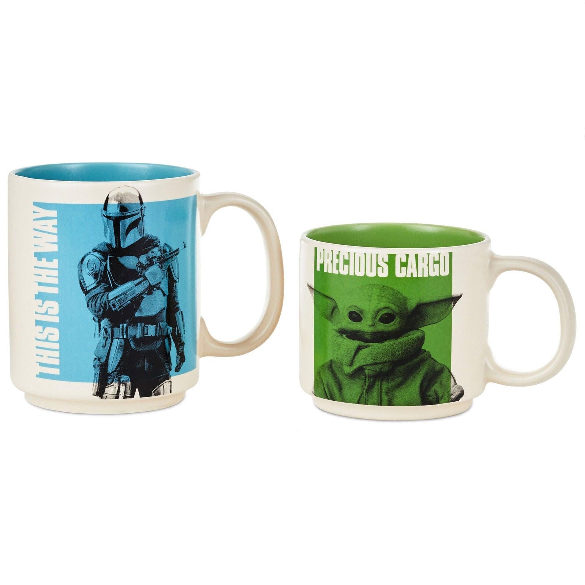 Star Wars: The Mandalorian™ and Grogu™ Adult and Child Stacking Mugs,