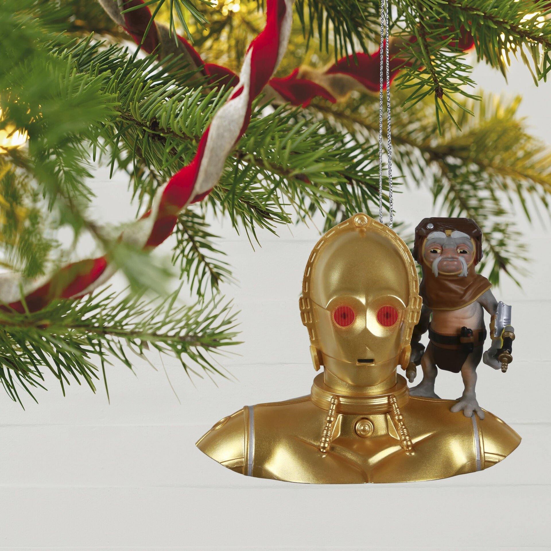 Star Wars: The Rise of Skywalker™ C-3PO™ and Babu Frik™ Ornament With Light and Sound