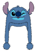 Disney 3d Blue Stitch Plush Peruvian Winter Hat