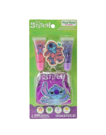 Stitch 2pk Lip Gloss w/Mini Coin Purse on Card