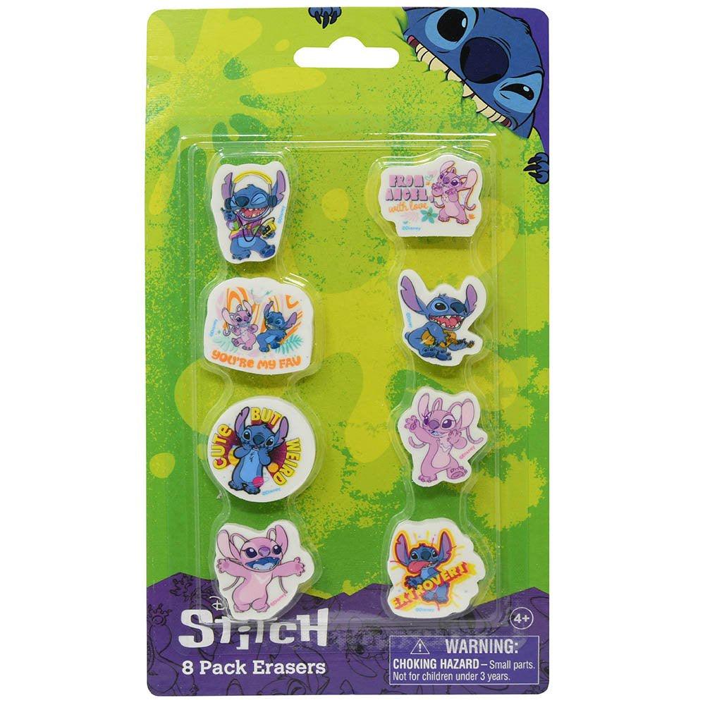 Stitch 8pk Eraser on blister card