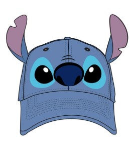 Disney Youth Stitch Baseball Hat 3D Ears Blue