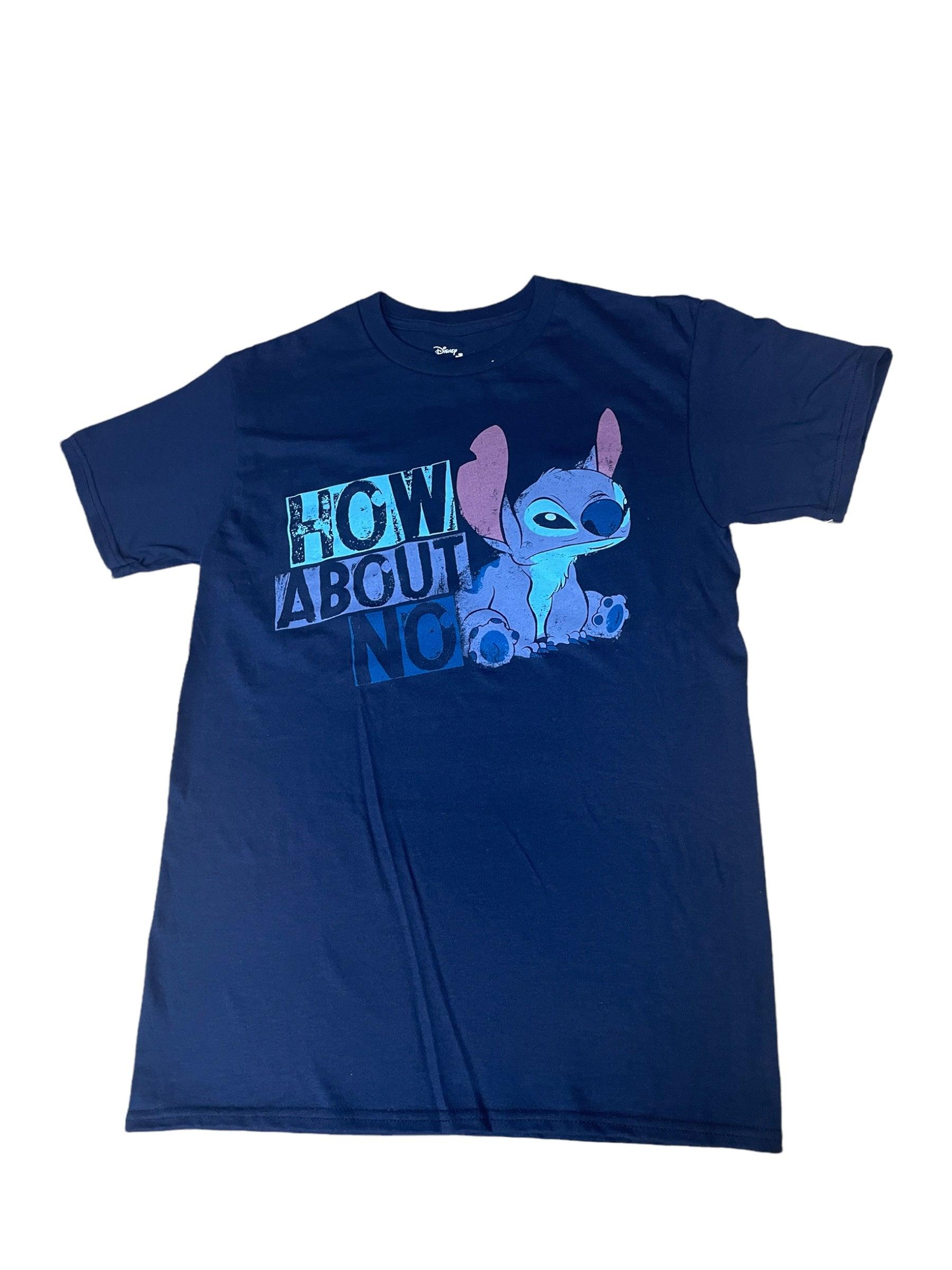 Stitch How About No Navy Tee