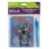Stitch Spiral Notebook with Pen in Poly Bag with Header