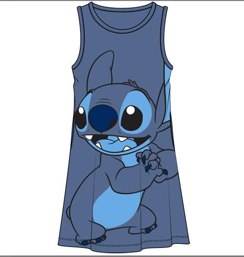 Disney Junior Standing Stitch Tank Dress Blue