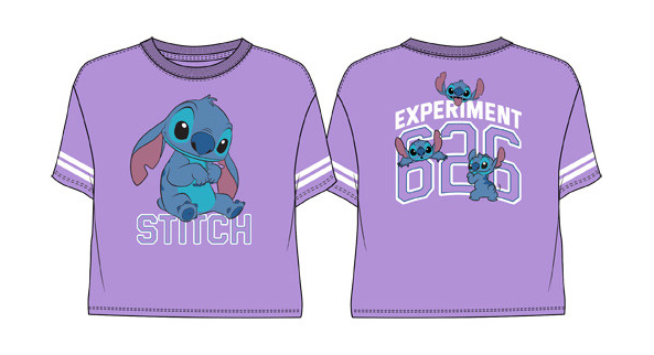 Disney Stitch Experiment Hockey Tee Spring Lilac