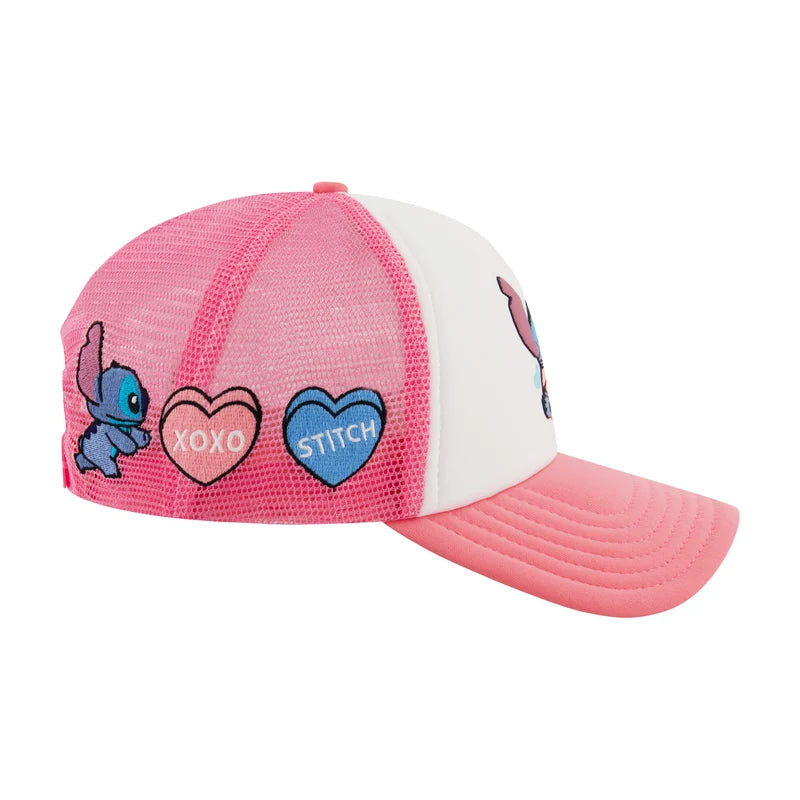Stitch Adult Cotton Baseball Cap with Curved Brim