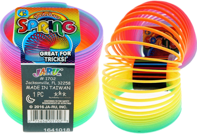Super Action Rainbow Slinky Spring