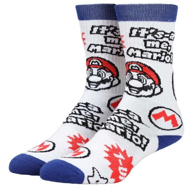 Super Mario Icon Toss Mens Socks