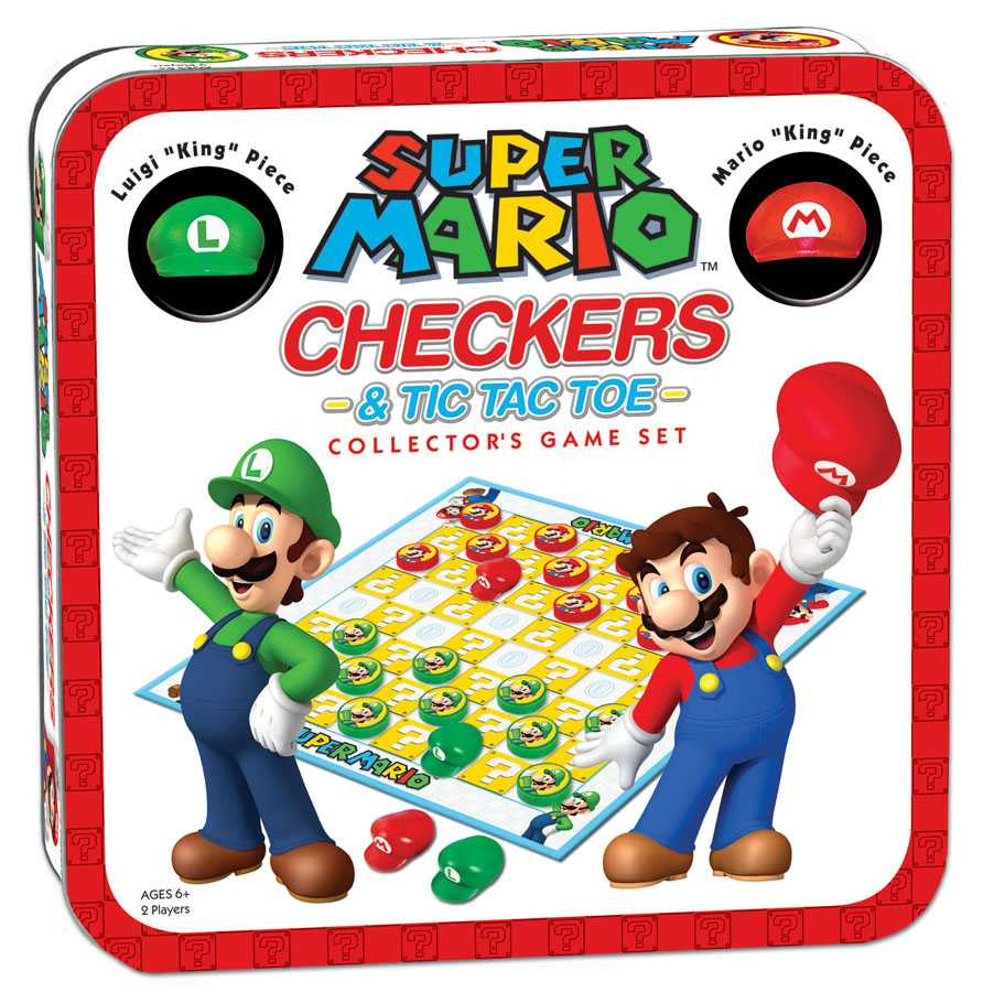 Super Mario Super Mario Checkers/Tic Tac Toe Combo