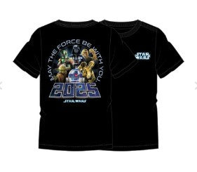 Disney 2025 Adult Star Wars Black Tee